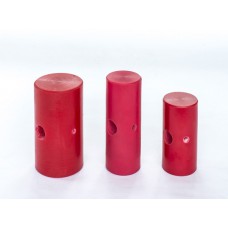 Small Mallet Head Red Elastomer DIA 1-3/4 Width 4" long Head Only-D1013H